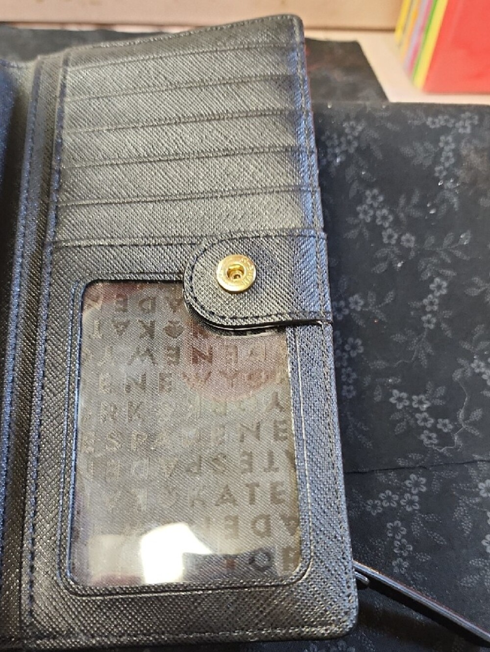 Kate Spade Neda Newbury Lane Zip-Around Wallet in Mousfro/Black New No Tag - Picture 7 of 7